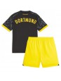 Borussia Dortmund Replika Borta Kläder Barn 2023-24 Kortärmad (+ byxor)